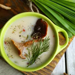 Mushroom Soup with Garlic