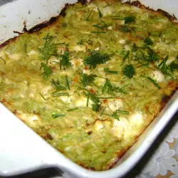 Grated Zucchini with Feta Cheese in the Oven