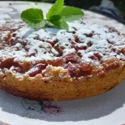 Upside-Down Cake with Caramelized Cherries
