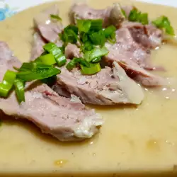 Boneless Pork Shank with Bavarian Sauce