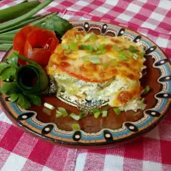 Gratin with Zucchini and Processed Cheese