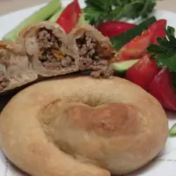 Oven-Baked Snails with Minced Meat Filling