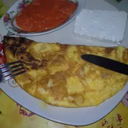 Omelette with Bacon and Cheese
