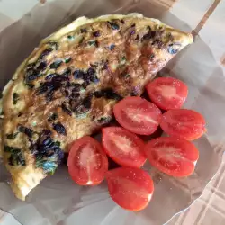 Spring Omelet with Wild Garlic