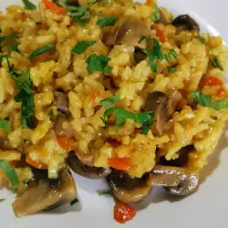 Rice with Mushrooms in a Multicooker