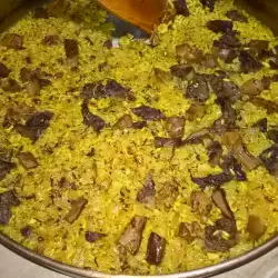 Lean Rice with Chinese Mushrooms and Turmeric
