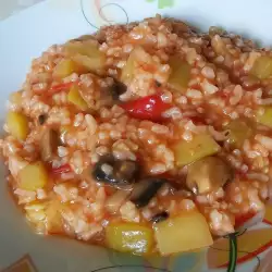 Rice with Zucchini and Mushrooms