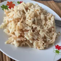 Rice with Fried Vermicelli Noodles