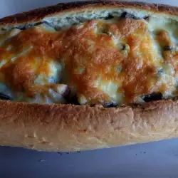 Stuffed Bread with Broccoli, Ham and Processed Cheese