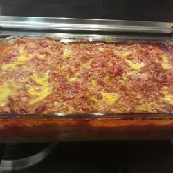 Cannelloni with Mince, Bechamel and Tomato Sauce