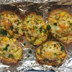Stuffed Potatoes with Scamorza and Emmental