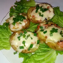 Stuffed Potatoes with Sausage, Onions and Olives