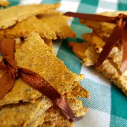 Whole Grain Crackers with Sesame Seeds and Flaxseed
