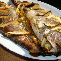 Trout with Carrots and Garlic in the Oven