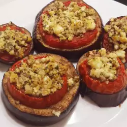 Oven Baked Eggplant Bites with Tomatoes