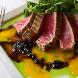 Duck Magret with Blueberry Sauce