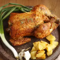 Roast Chicken with a Garlic Crust