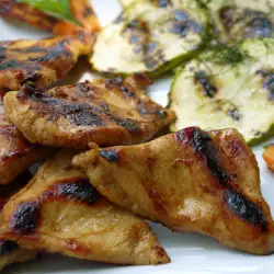Honey Chicken Fillet with Grilled Zucchini