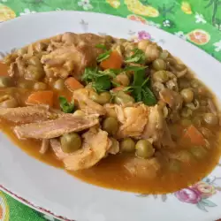 Chicken Pieces with Peas