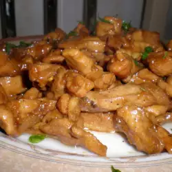 Chicken Breast Pieces with Soy Sauce