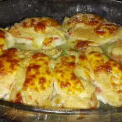 Baked Chicken Breasts with Peppers and Cheese
