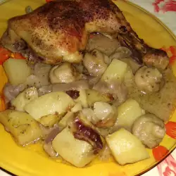 Chicken with Vegetables and Sour Cream