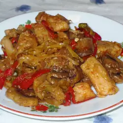 Chicken with Veggies in Sweet-and-Sour Sauce