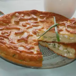 Pirog with Feta Cheese, Eggs and Green Onions