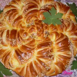 Loaf with Feta Cheese and Egg Filling