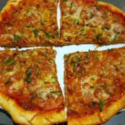 Tuna, Parmesan and Tomato Pizza