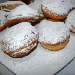 Fluffy Donuts with Powdered Sugar