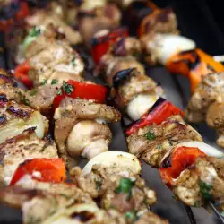 Marinated Pork Skewers on the Grill