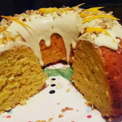 Orange Cake with White Chocolate Glaze