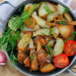 French Style New Potatoes with Onions and Bacon