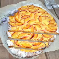 Peach Butter Cake with Cream