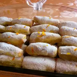 Wafer Rolls with Orange Rinds