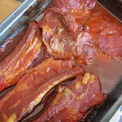 Oven-Baked Steaks and Ribs in Sauce