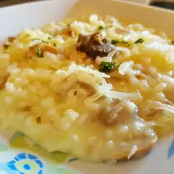 Risotto with Mushrooms and Truffle Paste