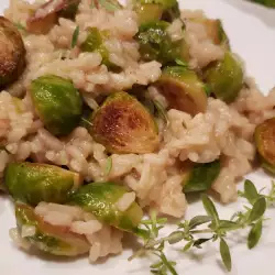 Risotto with Brussels Sprouts and Parmesan
