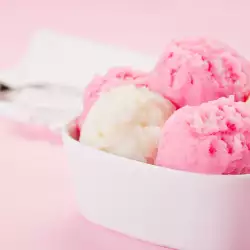 Sugar-Free Ice Cream with Strawberries