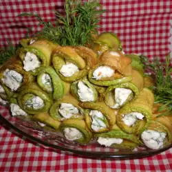 Zucchini Rolls with Cream Cheese Filling