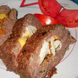 Mince Roll with Egg and Carrot Stuffing