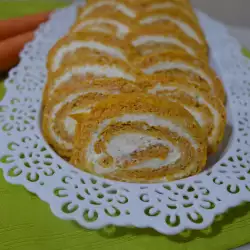 Carrot Roll with Cream Cheese and Dill