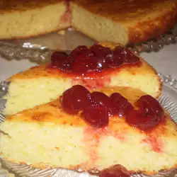 Russian Cake with Cottage Cheese and Semolina