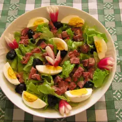 Greek Salad with Fish