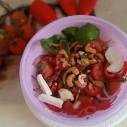 Armenian Salad with Cherry Tomatoes and Sweet Peppers