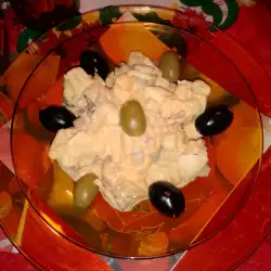 Potato Salad with Eggs and Olives