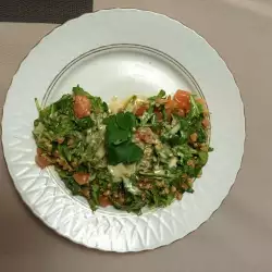 Healthy Salad with Arugula and Einkorn