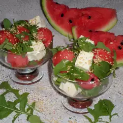 Summer Salad with Watermelon and Arugula