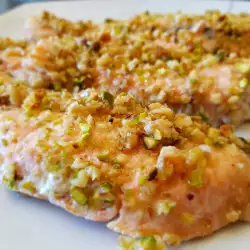 Oven Baked Salmon with Nuts